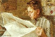 Anders Zorn emma zorn lasande oil painting artist